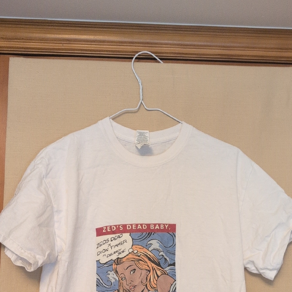 Zeds Dead Dion Timmer Delaney Jane Zed’s Dead Baby Rare White T-Shirt Size M